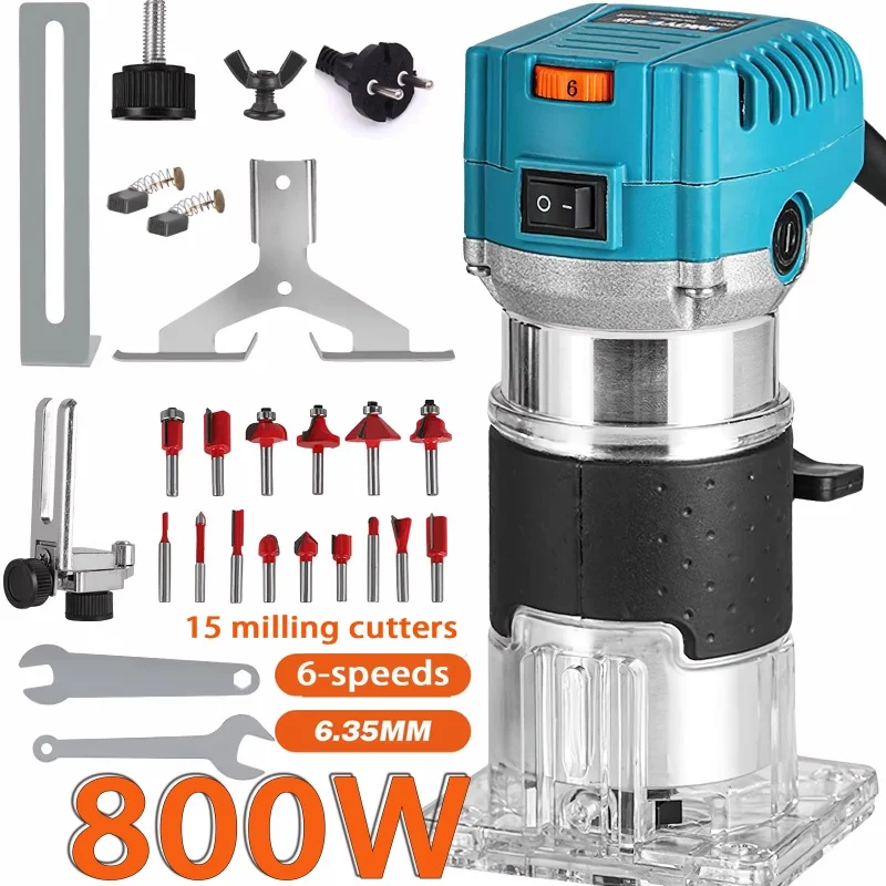 Seeiswork آلة توجيه الخشب الكهربائية المتقلب 2000 واط أداة النجارة السلطة لتشذيب النجارة الحز نحت طحن