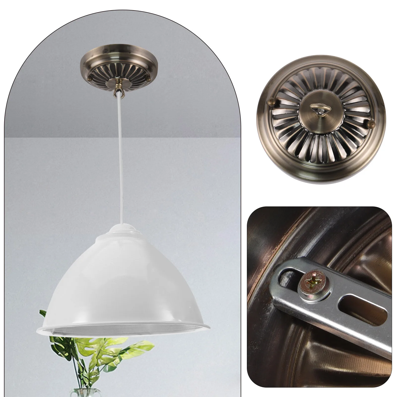 

Ceiling Light Plate Iron Durable Retro Color European Style Pendant Lights Canopy Cover Replacement Ceiling Light Plate