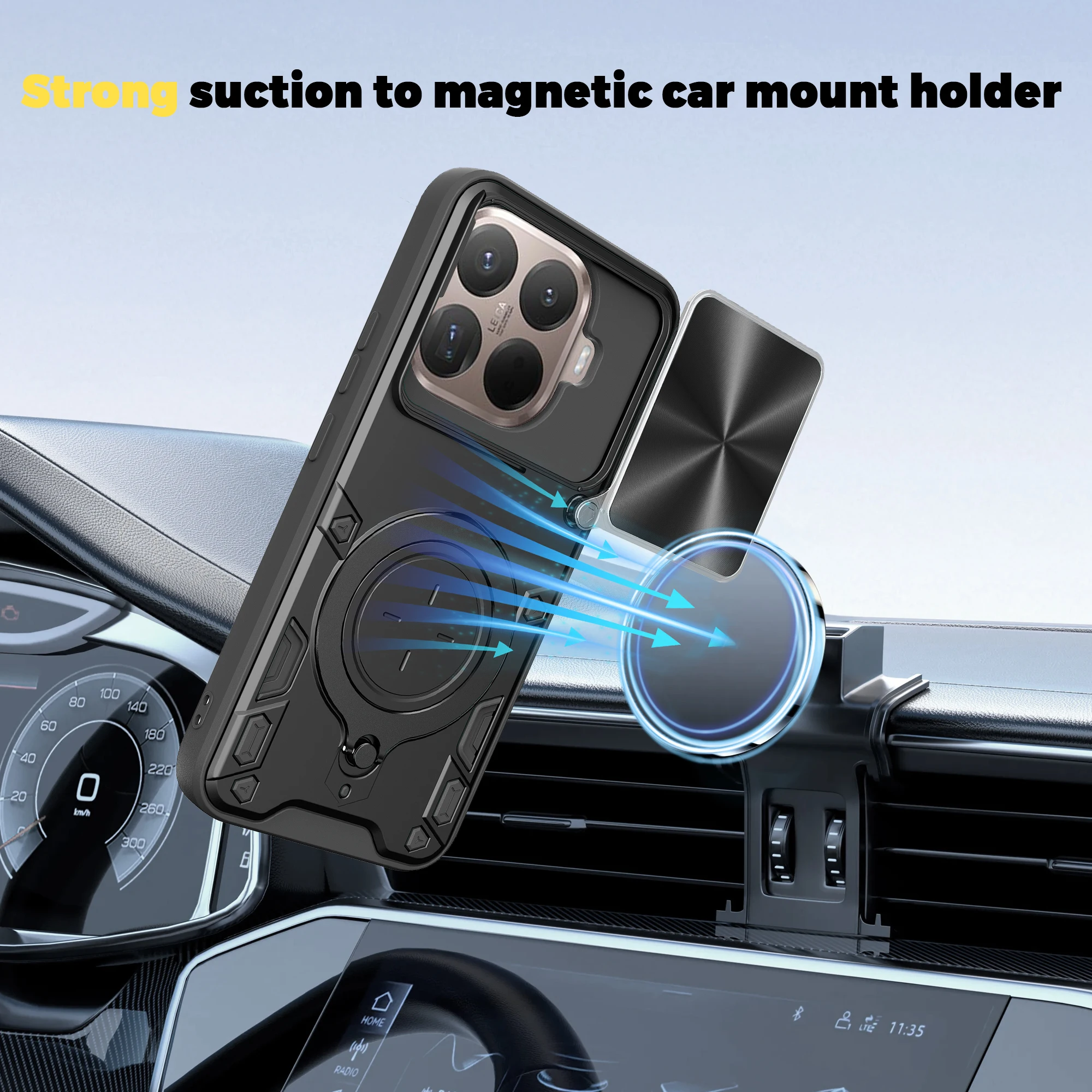 

Lens Cover Case for Xiaomi 15T Pro 5G 14T 12T 11T 13T Pro Mi15t Xiaomi15t Xiao Mi 15t Heavy Duty Stand Phone Cases