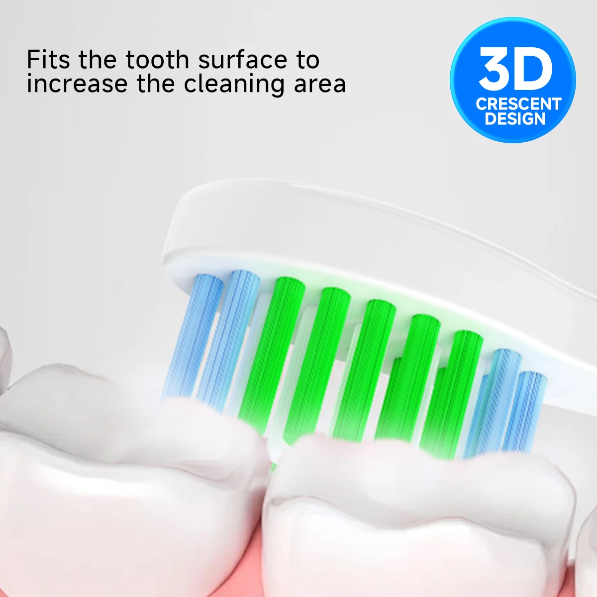 

4/6pcs Metal Free Toothbrushes Head Suitable for USMILE all Series Models Vacuum Packaging Fading Bristles