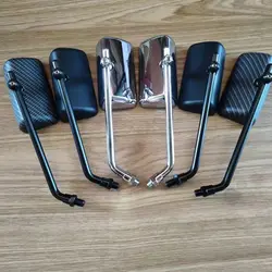 Universal Motorcycle 8mm10mm Rectangle Rearview Mirror Custom Side Mirrors For Honda Yamaha Kawasaki Suzuki Triumph BMW Choppers