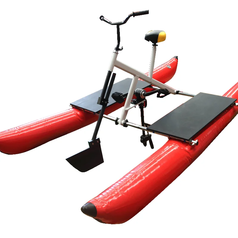 

Aluminum Pedal Bike Portable Outdoor Bicycle with Inflatable Floating Carton Air Pump Water Pedals for Boat Riding