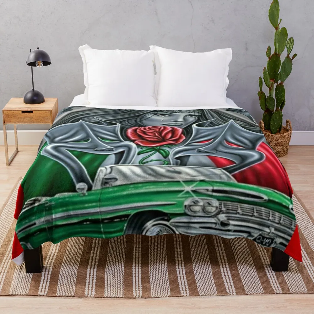 

Smile now cry later, chicana Throw Blanket Designer Blankets Thin Blankets Bed covers