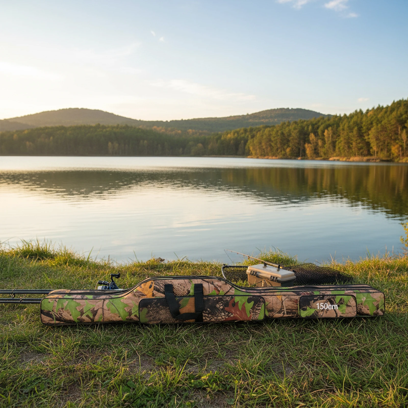 

2-слойная 600D Оксфордская сумка для хранения удочки, складной чехол для переноски удочки, сумка для хранения рыболовной катушки, чехол для путешествий