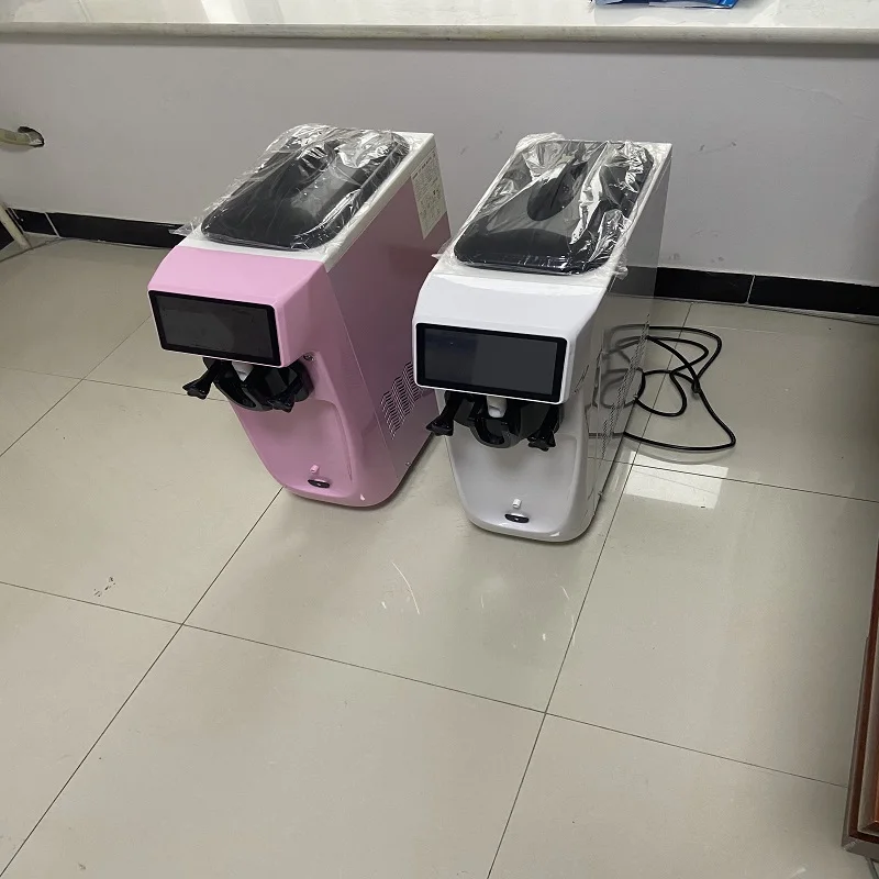 High productivity desktop single flavor ice cream machine commercial 10-12 L/H production capacity multifunctional frozen yogurt