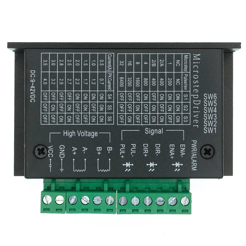 Stepper Motor Driver TB6600 23 Nema 34 42/57/86 Nema17 4A DC9-40V 1 Axis Stepping Motor CNC Engraving Machine