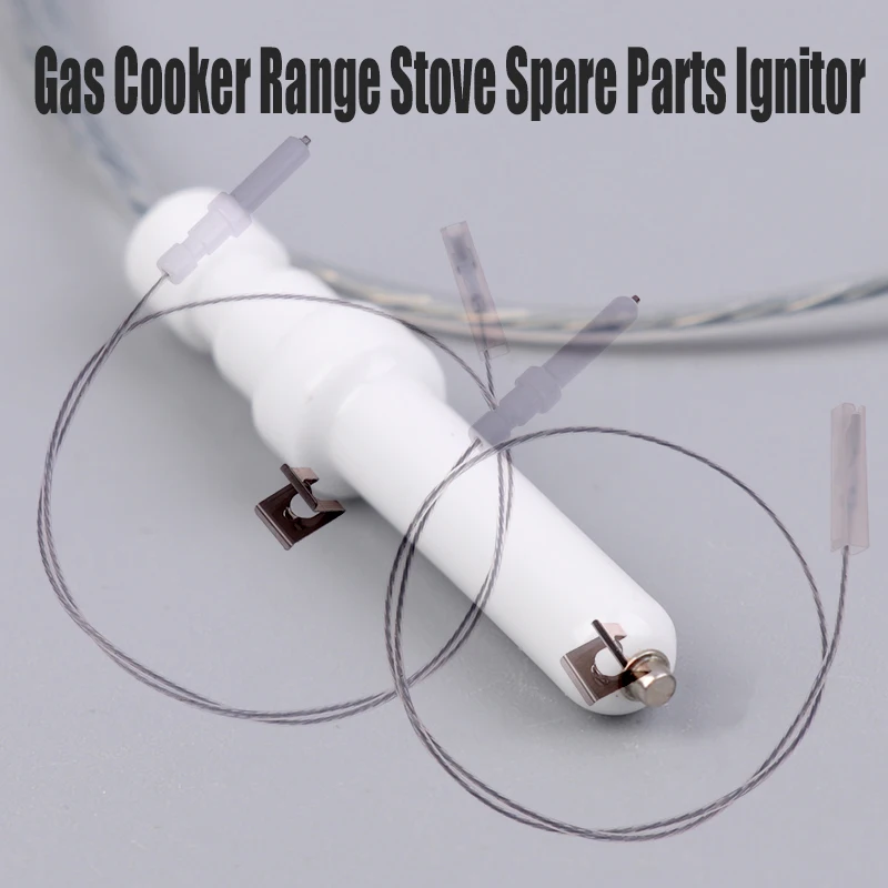 1Pc Gas Cooktop Stove Spare Igniter Electrode Spark Plug With Wire Ignition Ceramic Pin Ceramic Height 35mm 40mm For Gas Cooker