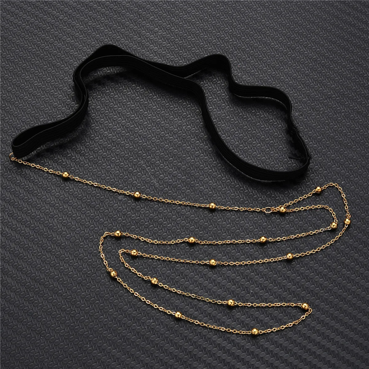 MinaMaMa New Style Monolayer Elastic Ribbon Stainless Steel Leg Chain for Women Beach Sexy Fashion Body Chain Leg Jewelry