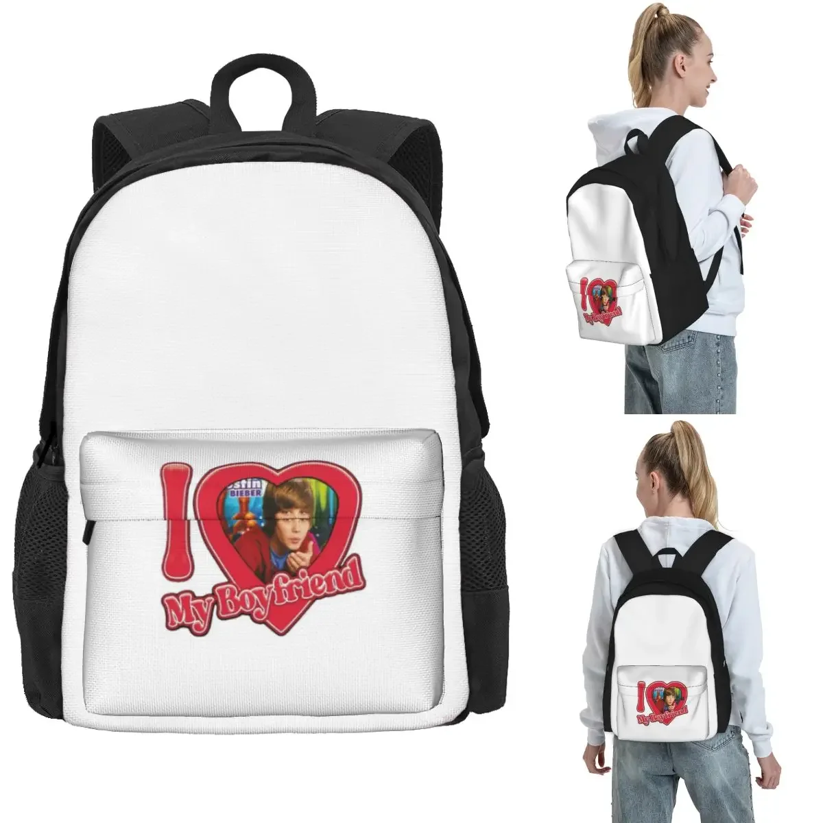 Popular Singe Justin Bieber JBiebs Backpack Hot Sale Daypack Large Capacity Children BookBag School Bag  for Men Women