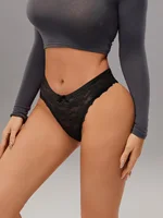 Awesomea 3Pcs Women’s Lace Bow Underwear – Soft Comfortable Low Waist Panties – Breathable Stretchy Seamless Lightweight Briefs 2
