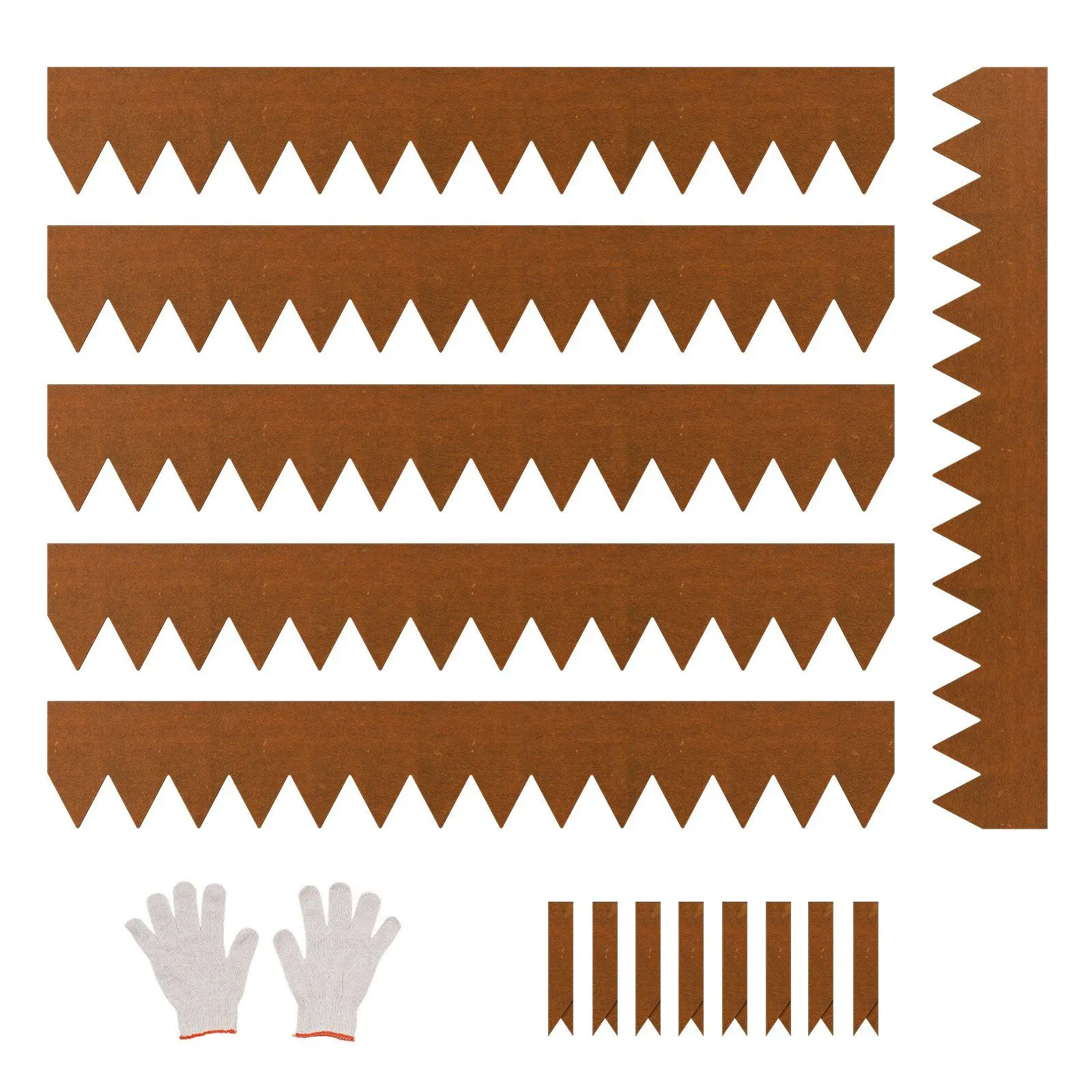 

Steel Landscape Edging 6 Packs 40 x 6 in Weather-Resistant Bendable Heavy Duty for Lawn