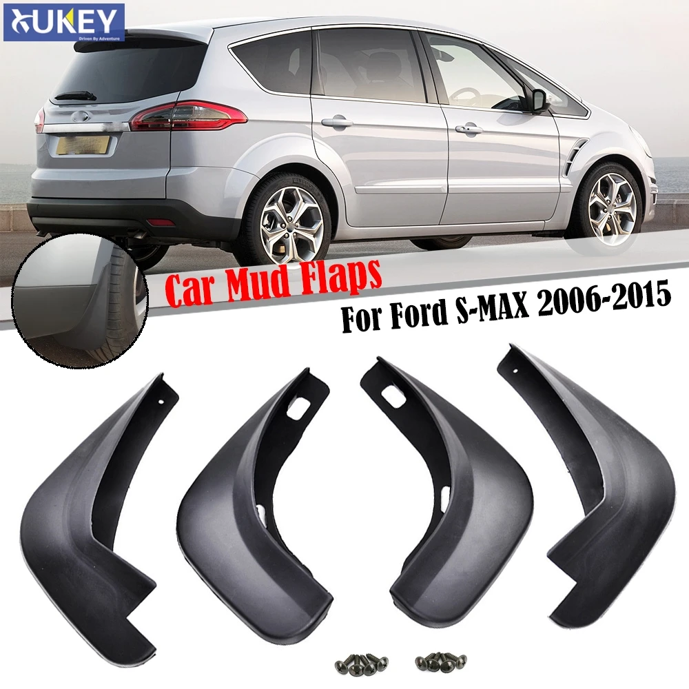 For Ford S-Max Galaxy 2006 - 2015 Set Mud Flaps Mudflaps Splash Guards Mudguards Front Rear 2007 - 2010 2011 2012 2013 2014