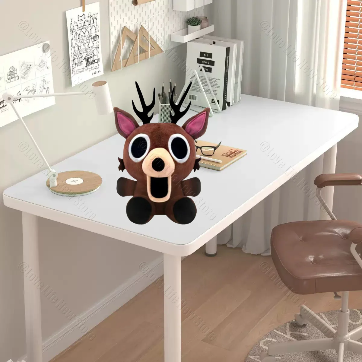 

Новинка в наличии, 99-ночей, плюшевая кукла-олень, 99-ночей в лесу, периферийные устройства в стиле аниме, подарок на Хэллоуин и Рождество