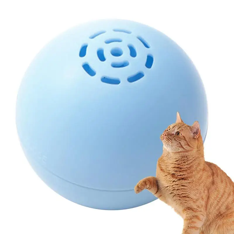 Cat Ball Toy Cat Toy Treat Dispenser Sensitivity Trigger Interactive Cat Toys For Indoor With Animal Sound Retractable Cat