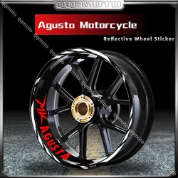 Motorcycle Reflective Wheel Rim Sticker Stripe Decal Tape For MV Agusta Brutale RR 1000RS 1000RR ASSEN 910R 800RR 675 990 750