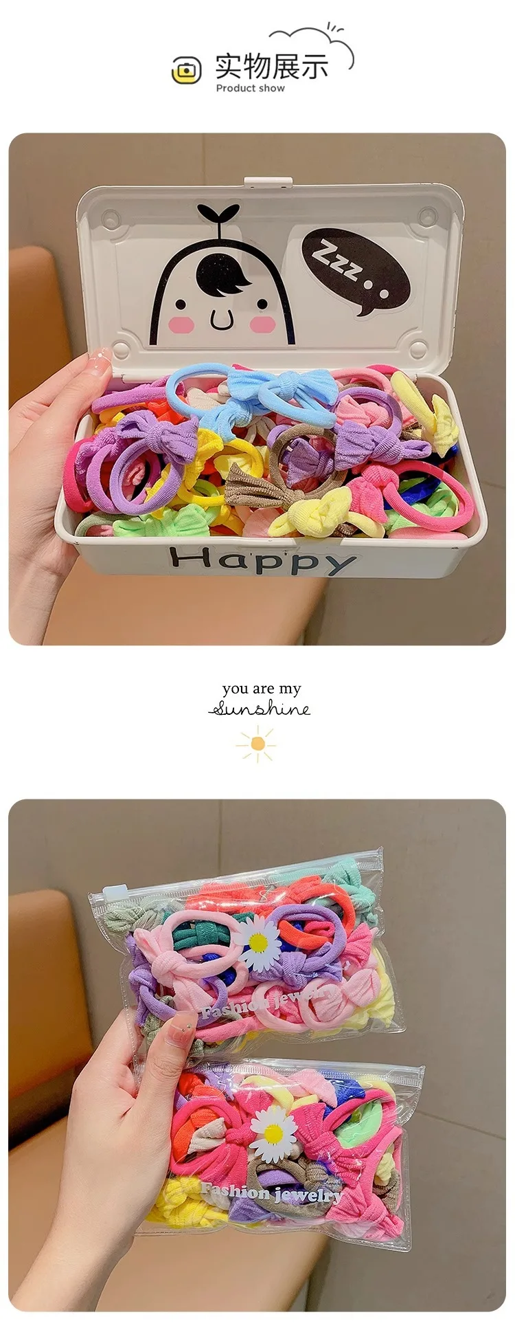 Kinder-Stirnband, hohe Elastizität, Schleife, Haarschleife, kleines Mädchen, nicht schädlich, gute Elastizität, Gummiband, Mädchen-Krawatte, Haar-Accessoires – Detail 3