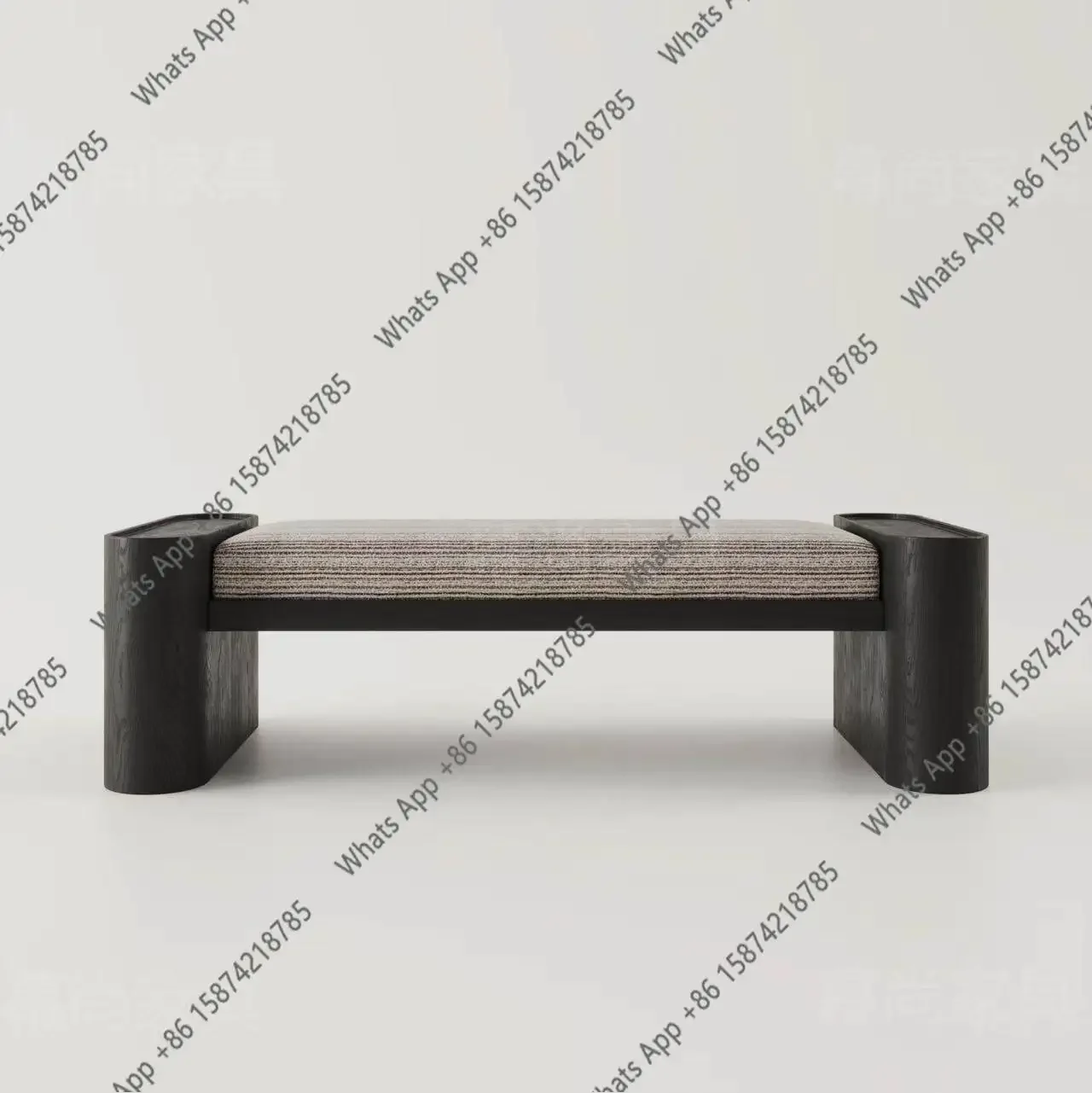 H New Chinese Solid Wood Bench, Living Room Sofa Stool Designer Enters The Door And Porch To Change Shoes, Bedroom Simple End Of