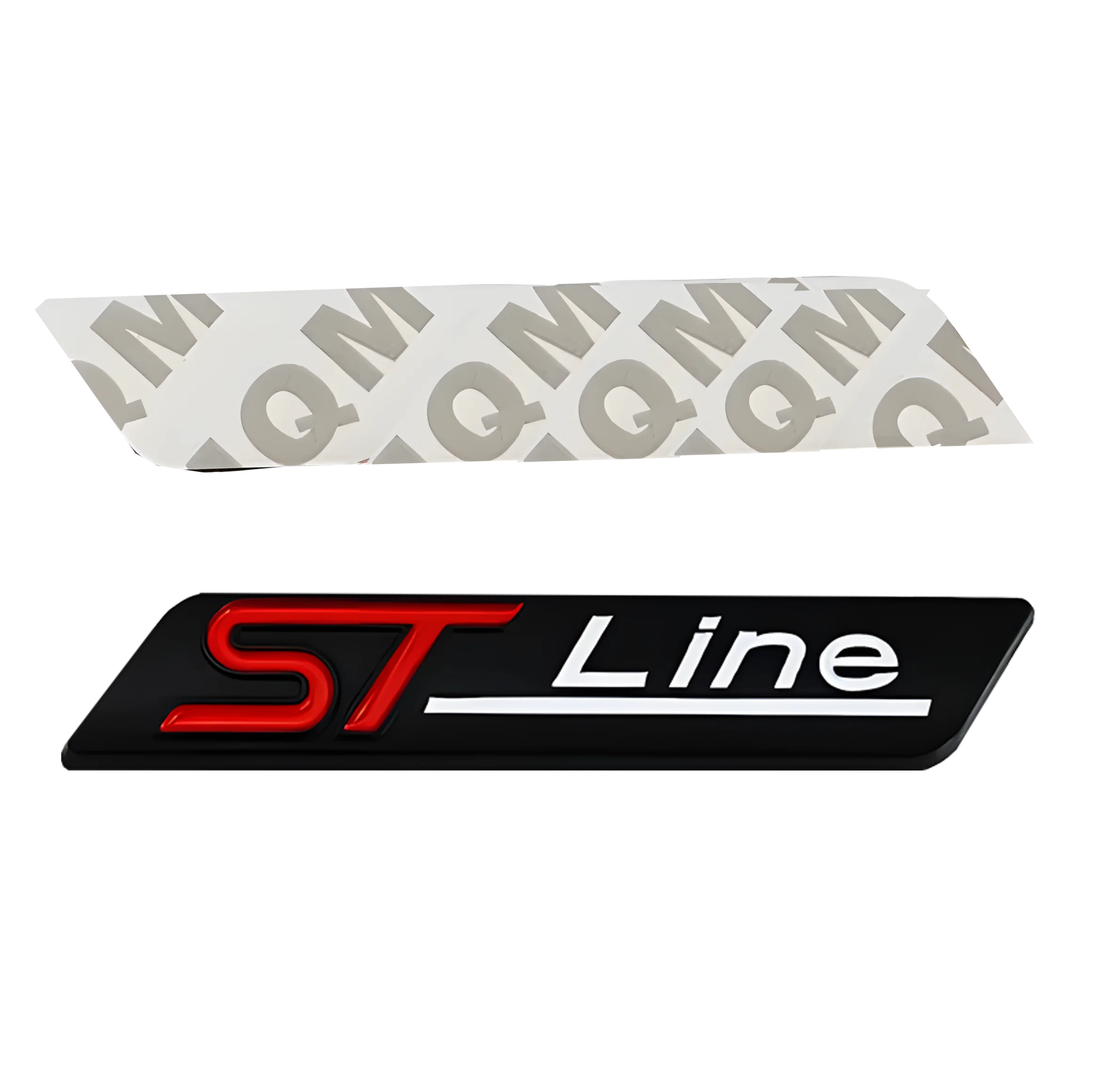 3D logam ST Line Logo mobil bagasi belakang lencana lambang Sider Fender stiker untuk Ford ST Line fokus Fiesta stiker mobil