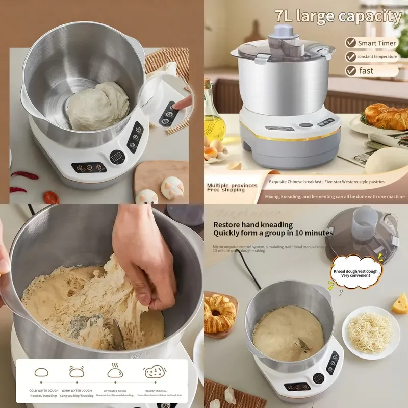 for  5L Commercial Electric Dough Mixer Small but Powerful Spiral Dough Mixer  Pizza and Cake Dough