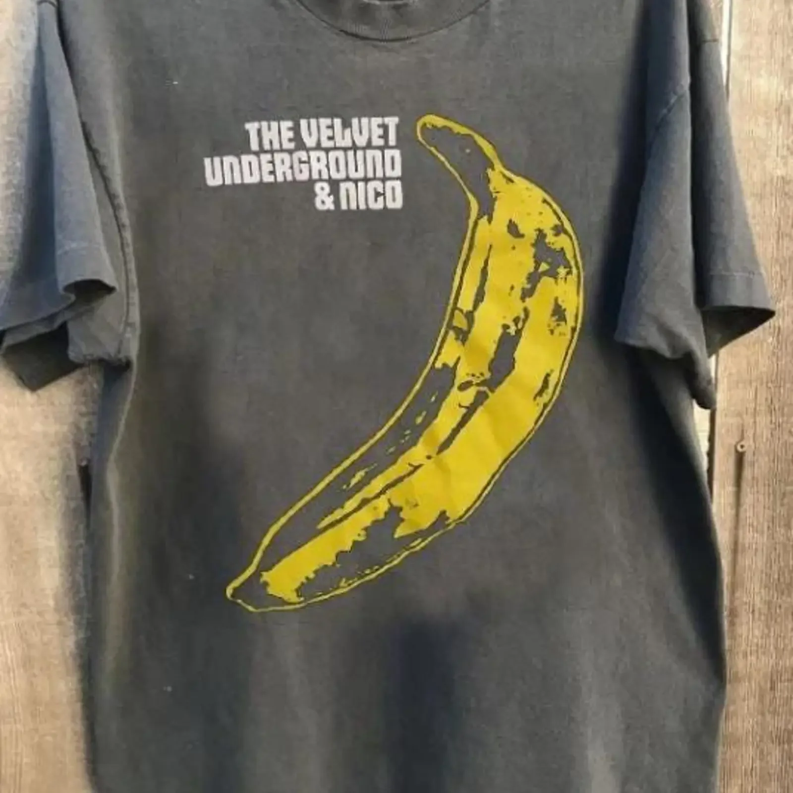 Vintage The Velvet Underground Nico Banana T Shirt Rock Band Casual for  vintage Washed designer clothes Stylish Comfortable