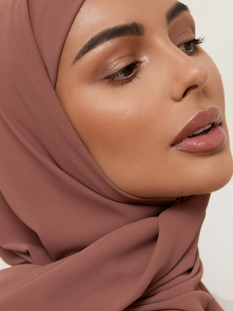 Pañuelo Hijab de gasa satinada para mujer, de opacificación turbante, chal, Bandana, novedad