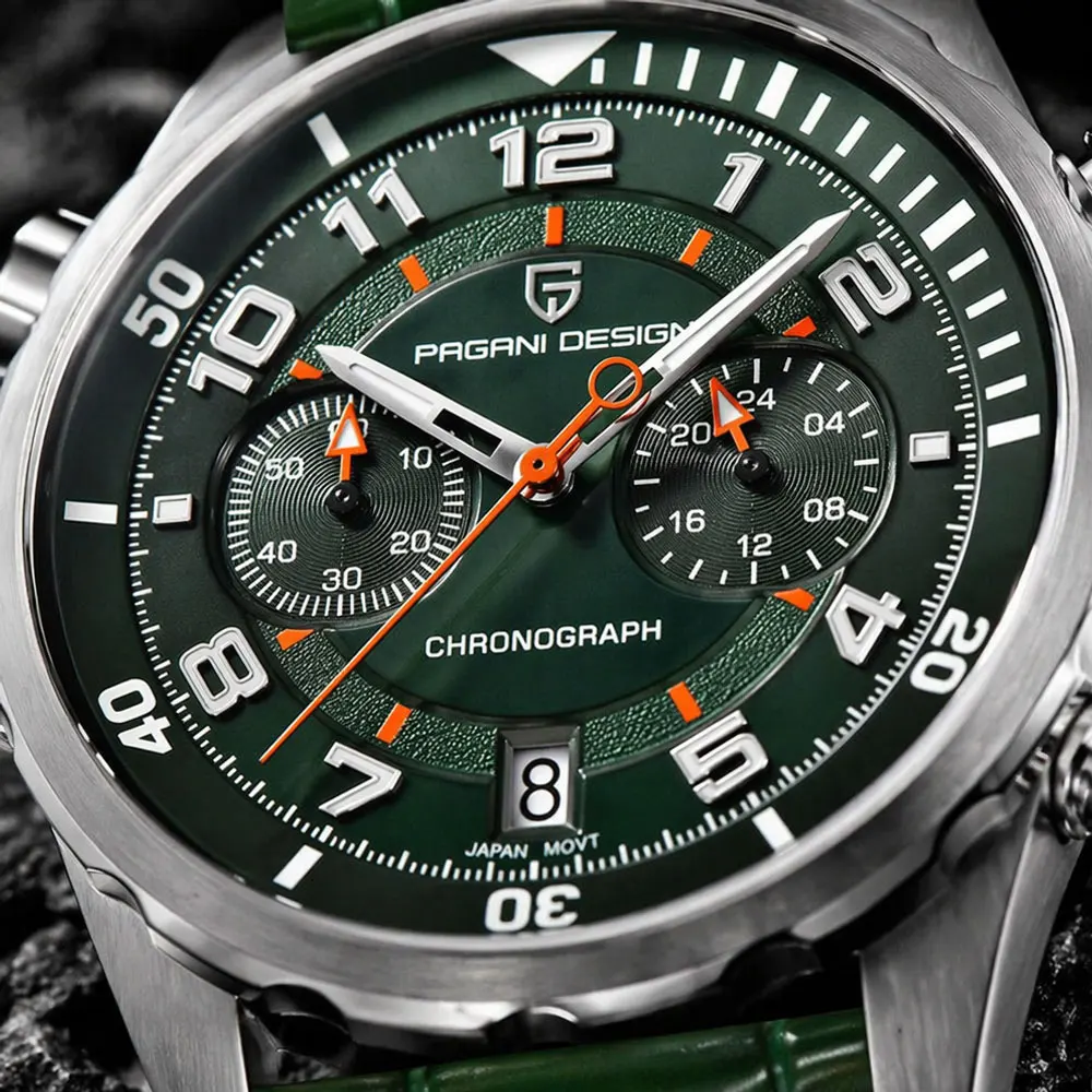 2026 New PAGANI DESIGN Men Watch VK64 Chronograph Top Brand Quartz Watches Sapphire Glass Waterproof Clock Gift Wristwatch Men's view 2