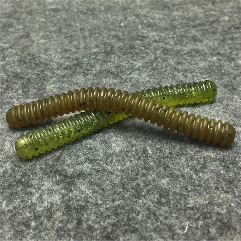 Angelköder Lugworm PVC Schraubgewinde Form Grub 10 cm Weichköder PVC Wurm Kunstköder Lot 4 Stück Verkauf – Detail 5
