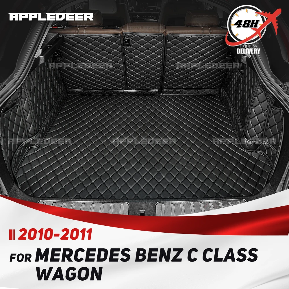 

Для Mercedes Benz C Class Wagon S204 2010 2011, авто полное покрытие, коврик для багажника, автомобильный защитный коврик, грузовой вкладыш, аксессуары для интерьера