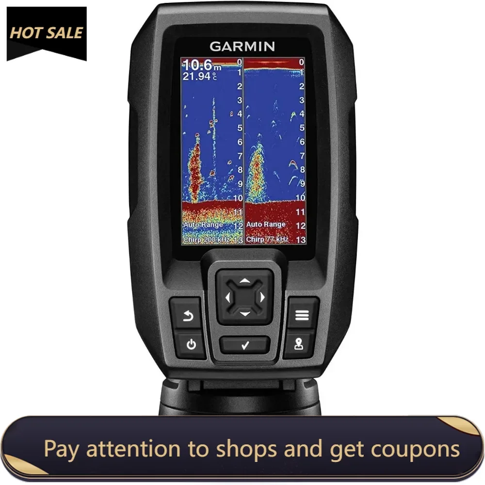 

Striker 4 with Transducer, 3.5" GPS Fishfinder with Chirp Freight free