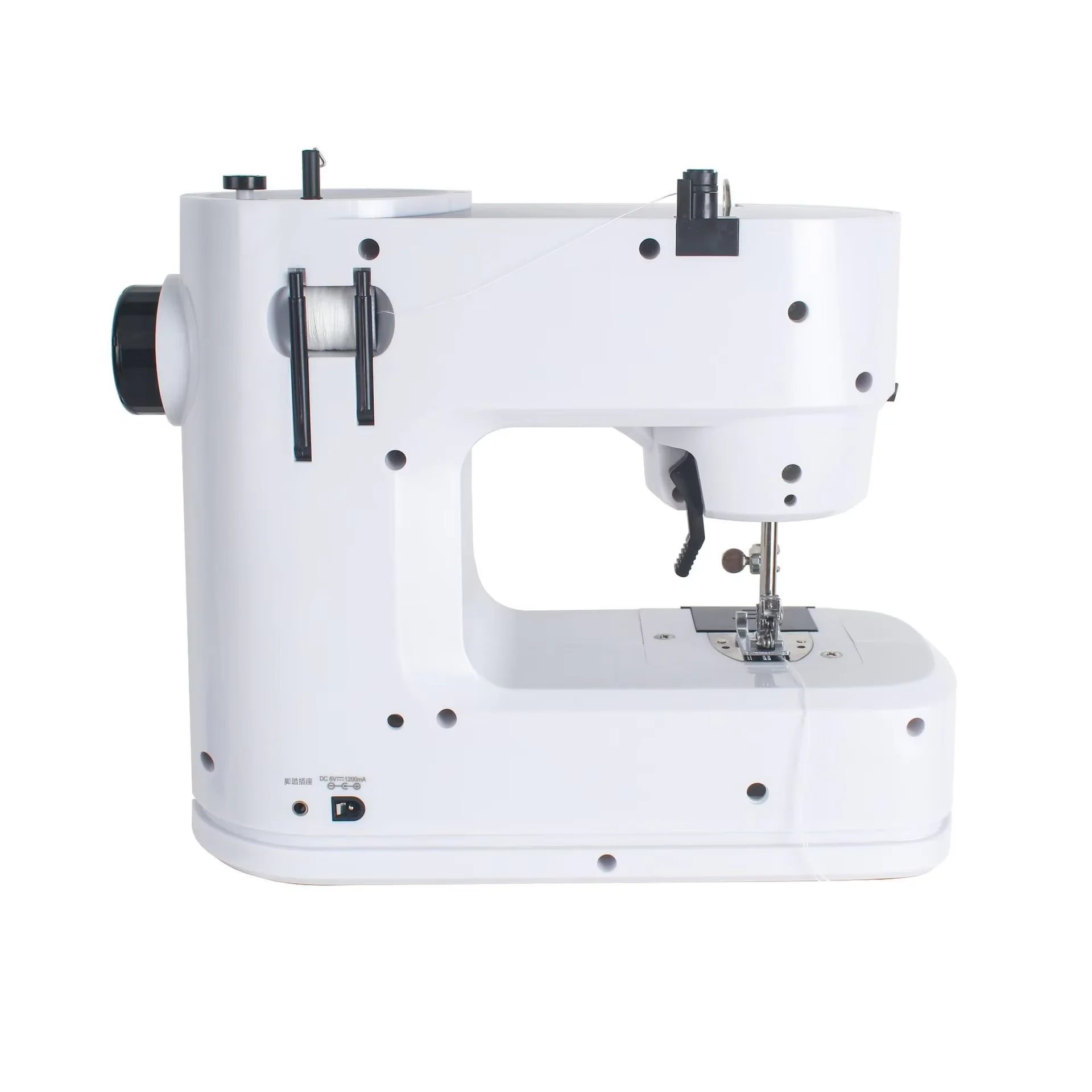 Новая модель FHSM-638, двойная игла, двойная нить, 40 стежков, плоская кровать, бытовая многофункциональная швейная машина для домашнего использования, замок