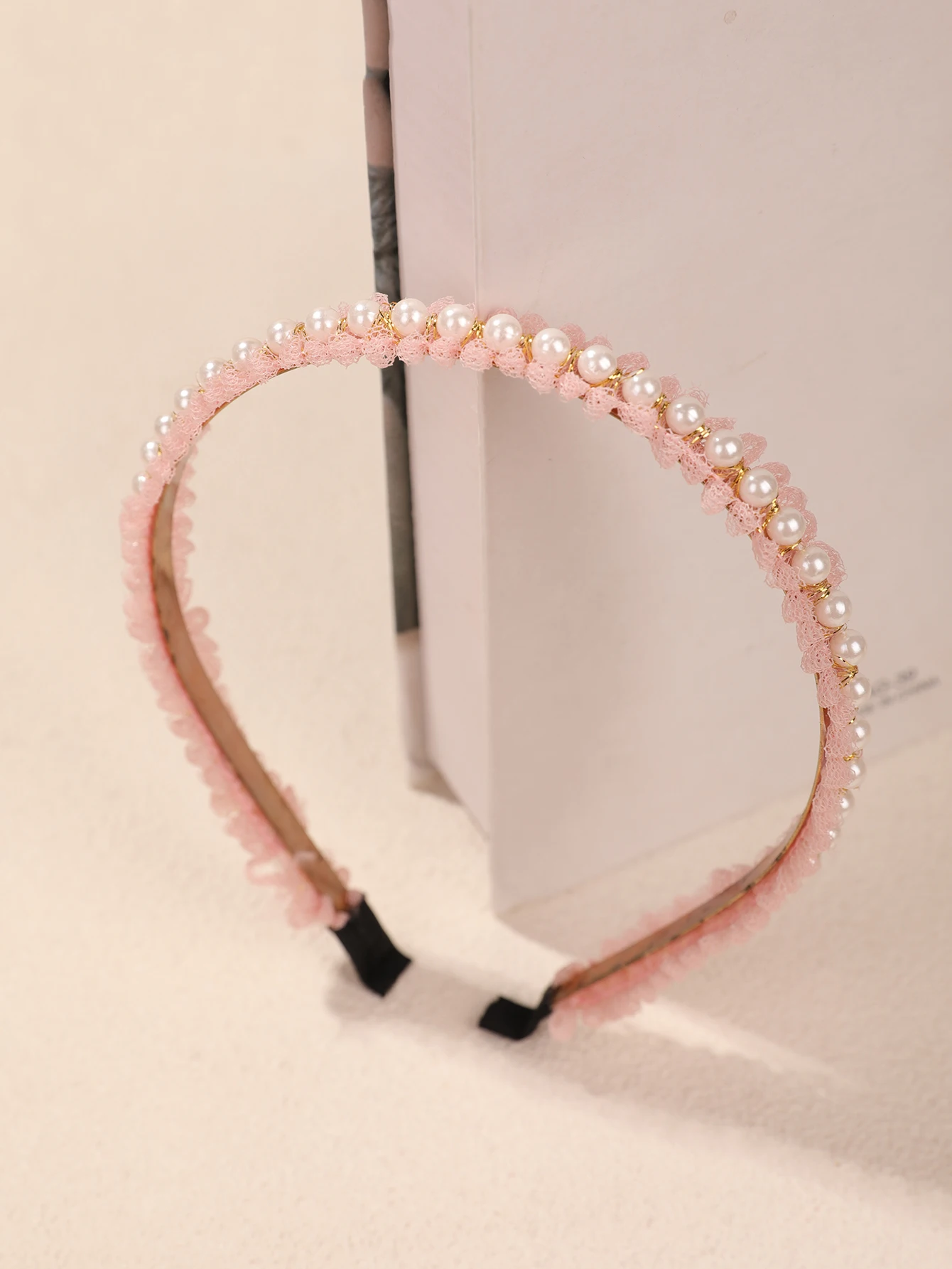 

Женский головной убор с жемчугом, детская заколка для волос, заколка для волос под давлением, зубчатая противоскользящая повязка на голову, сетчатая принцесса