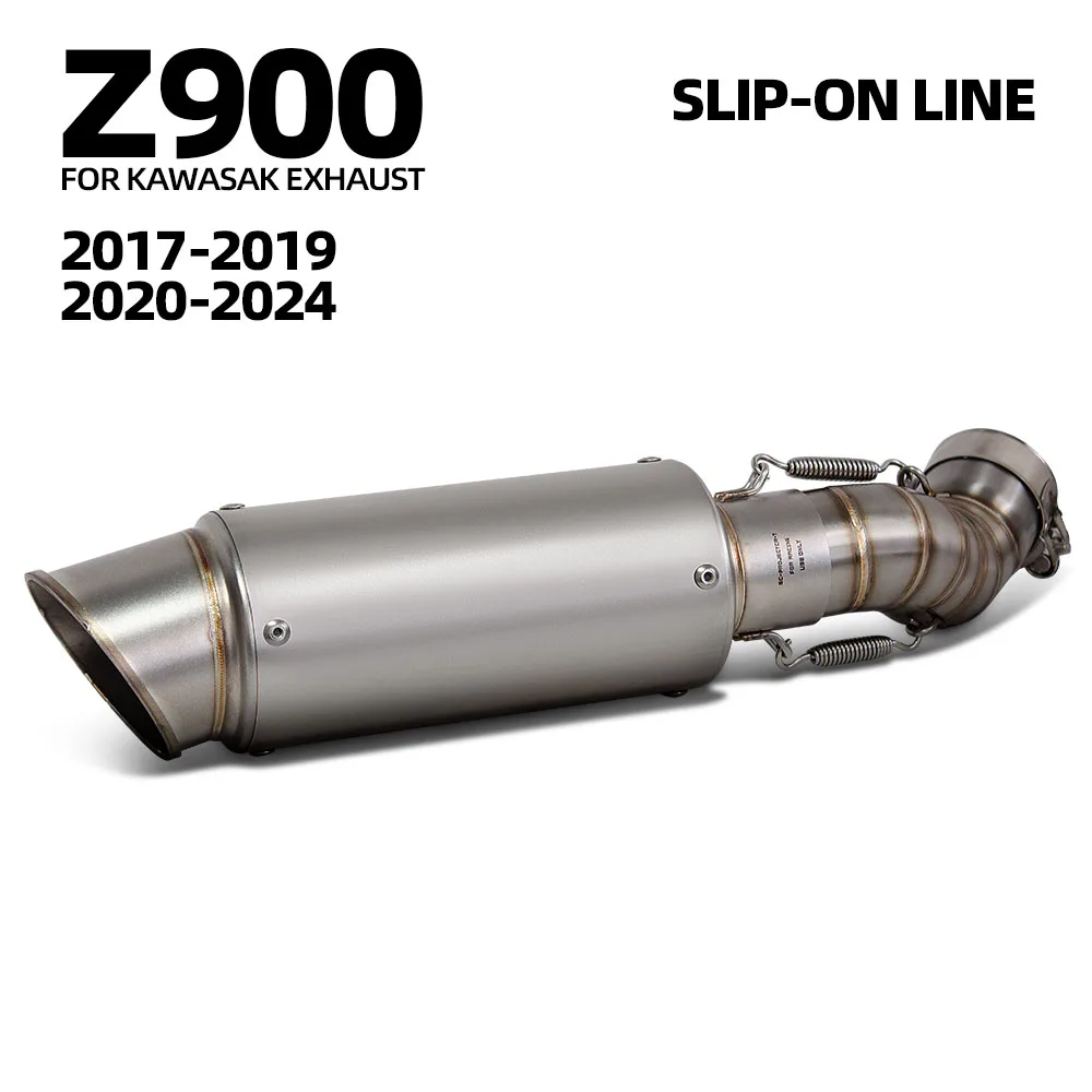

For Kawasaki Z900 2017-2024 Motorcycle Exhaust Slip on Line Middle Link Adapter Pipe Connect Project Muffler