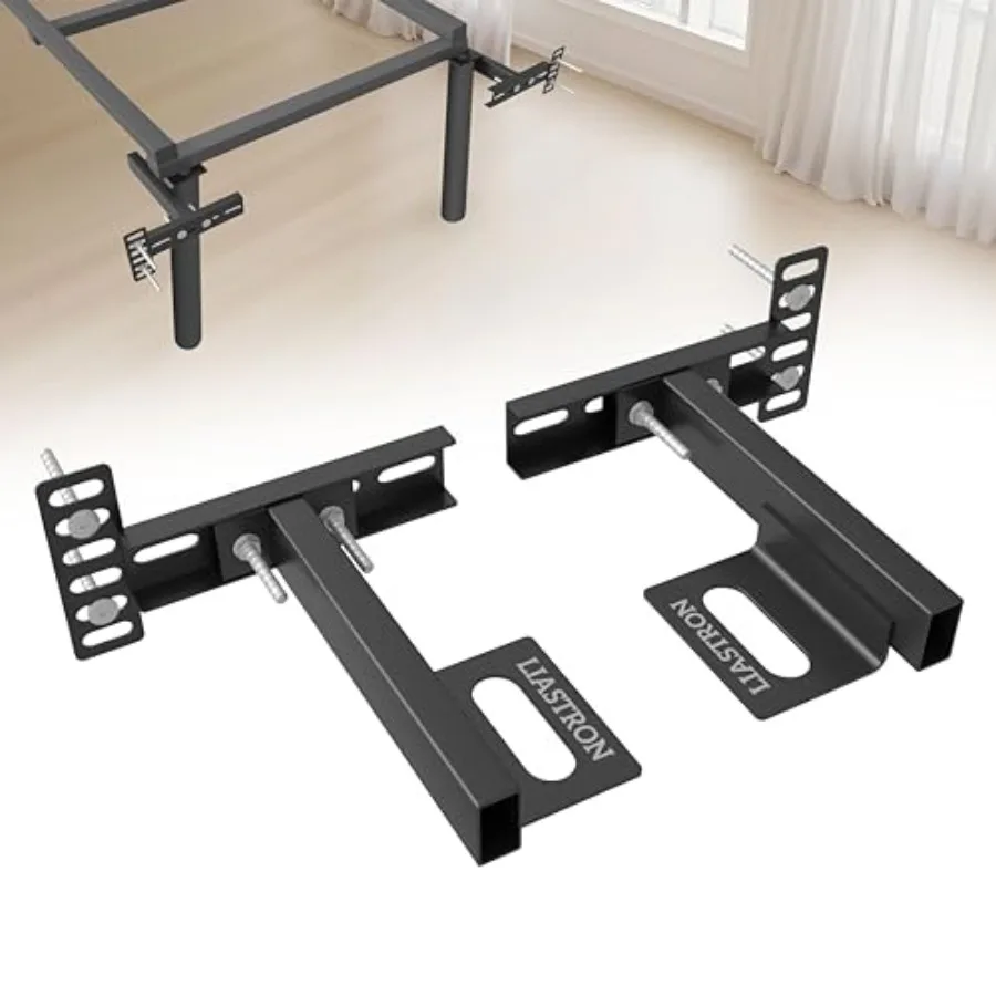 

2 Pack Adjustable Headboard Brackets for Metal Bed FrameHeadboard and Footboard Extension Kit Fits Twin Full Queen King Check H