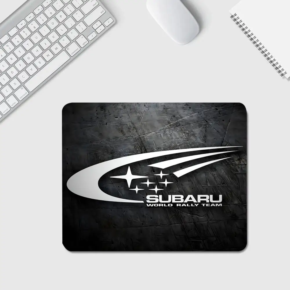 Is Car S-Subaru Logo MAISTO Mouse Pad Anime Game Mouse Pad High Quality Small Desk Pad Rubber Laptop Desk Pad