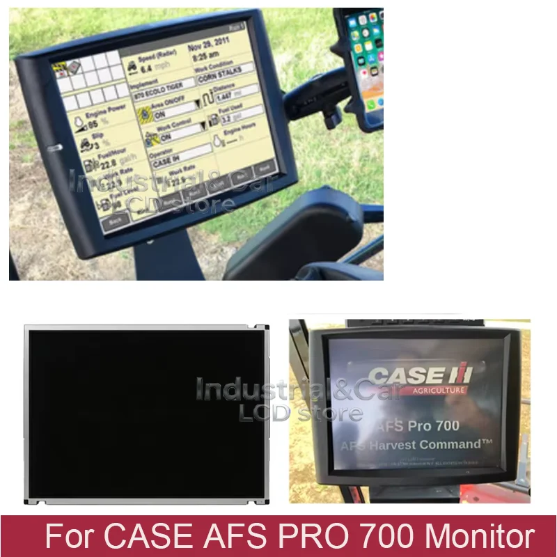 Original new LCD Display Screen For CASE AFS PRO 700 Monitor Interview Pro700 Touch TS104A5B012 AFS pro 700 LCD Replacement