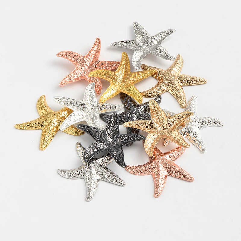 Pock point single hole arc starfish fai da te trend orecchino collana braccialetto ciondolo accessori gioielli in ottone