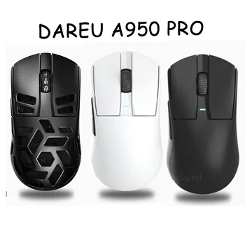 Dareu 무선 블루투스 휴대용 삼중 모드 RGB 게이밍 마우스, 컴퓨터 키보드, PC, 사무실 마우스, GIF용, A950 프로 마우스, 4k PAW3395 