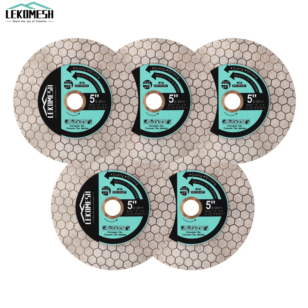 

LEKOMESH 105/115/125mm Diamond Grinding Cutting Disc Double-sided Cutter Granite Ceramic Grinder Marble Tile Cutting Saw Blade