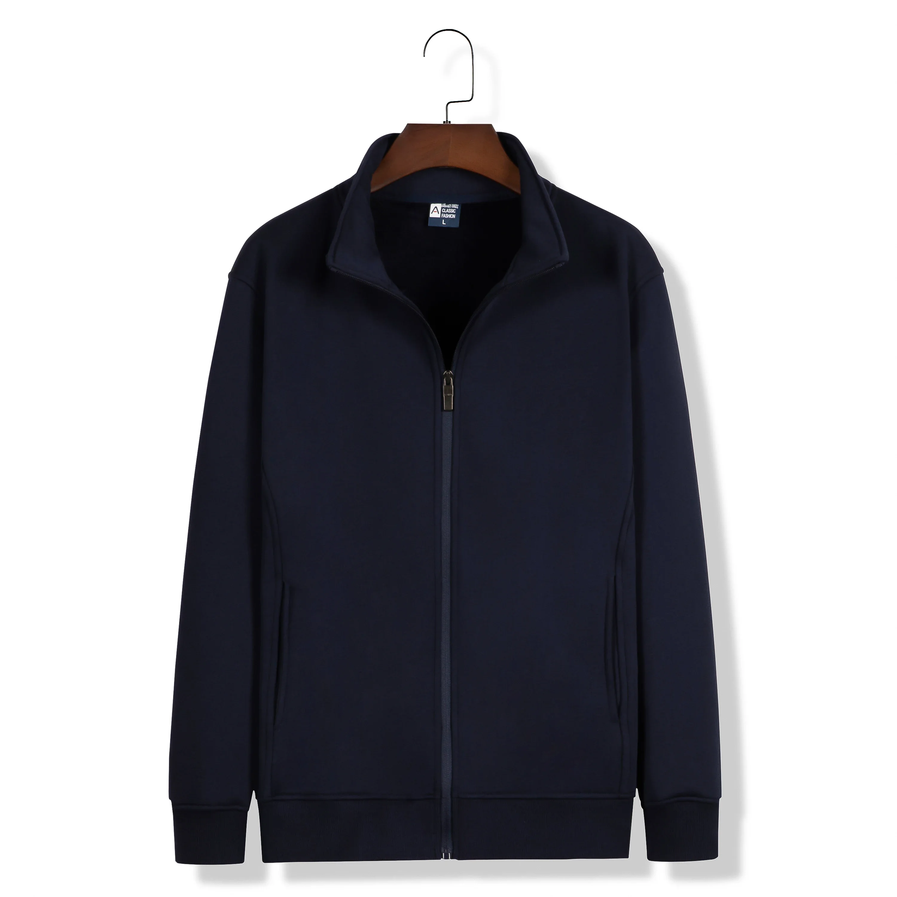 

Light Jacket Street Fashion Jacket Autumn and Winter 2025 Silver Fox Velvet Cotton Stand-up Neck Sweater 4 Colors Slim Fit