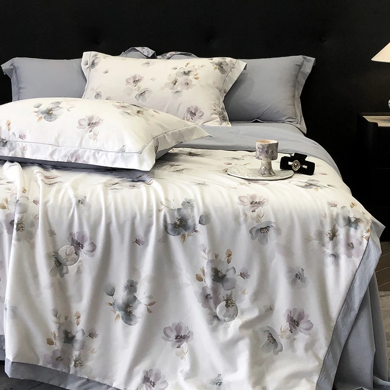 2025 Hoogwaardig digitaal bedrukt chiffon zomerkoelend dekbed, ideaal voor zomer AC-comfort 200 x 230