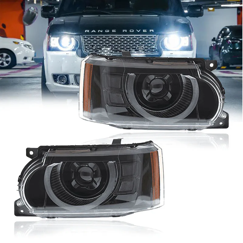

Facelift Defender Style Headlight For Land Rover Range Rover Vogue L322 2010 2011 2012 Car LED Lamp Front Headlights
