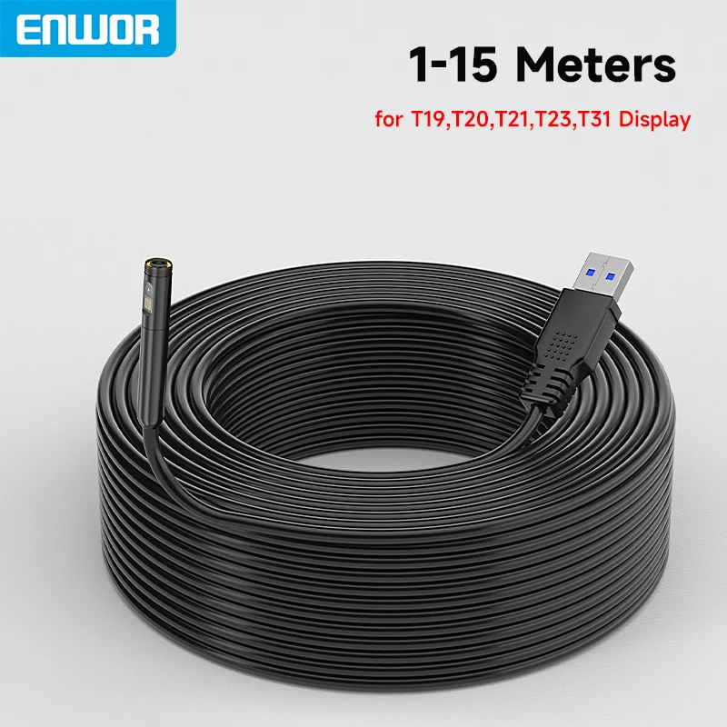 كابل كاميرا المنظار فقط HD1080P 1-15 متر كابل صلب مقاوم للماء 3.9 مللي متر/5.5 مللي متر/8 مللي متر كاميرا واحدة مزدوجة ثلاثية وحدها بدون شاشة #1