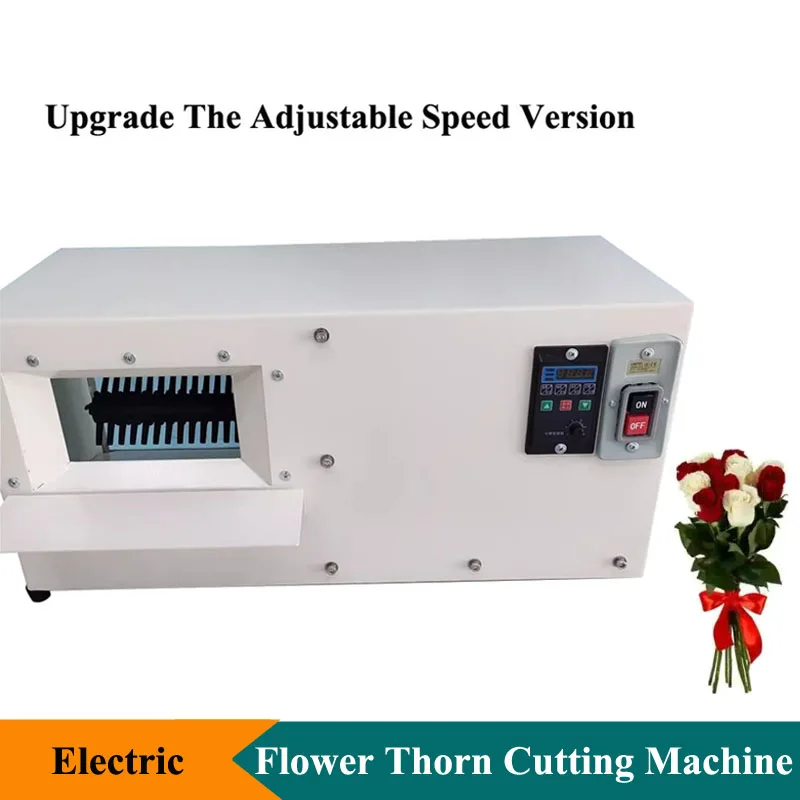 Commercial Electric Rose Flower Thorn Removal Machine Small Flower Deburring Root Cutting Machine Rose Thorn Cleaner Machine