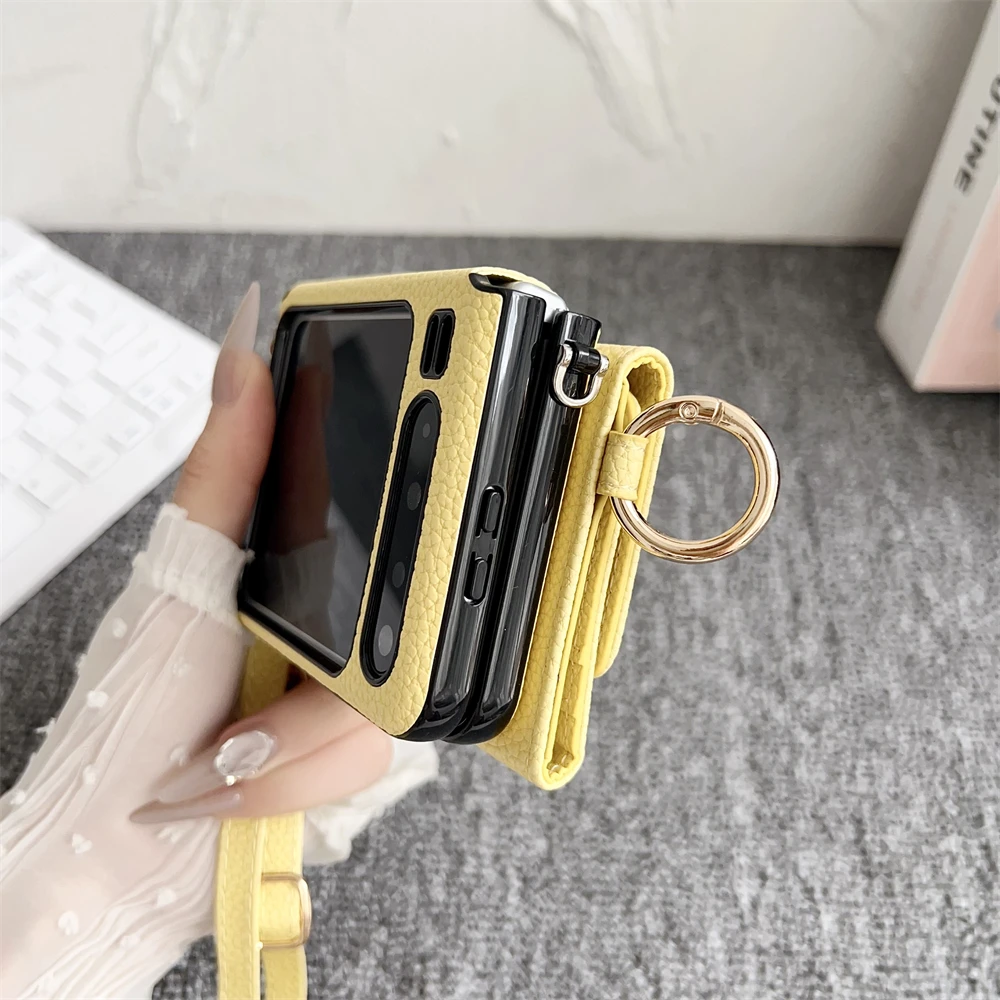 لهواوي بورا X 5G الحبل حافظة جلدية Crossbody حزام الكتف حافظة للبطاقات محفظة قابلة للطي حامل هاتف حامل بطاقة حقيبة صور