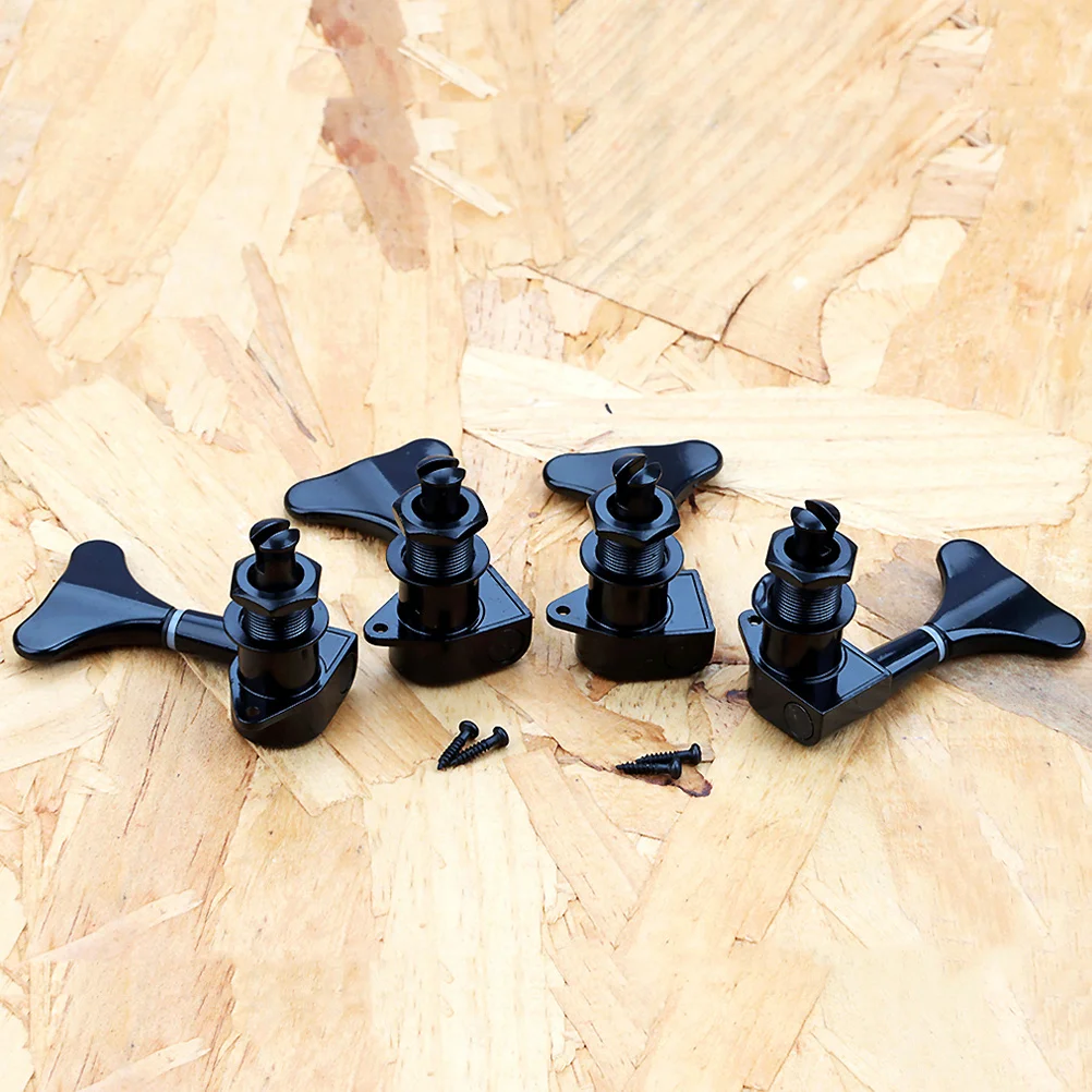 

4 set Bass String Tuning Pegs Replacement Metal Tuner Machine Heads For Electric Acoustic Bass Guitar Locking Tuners Parts