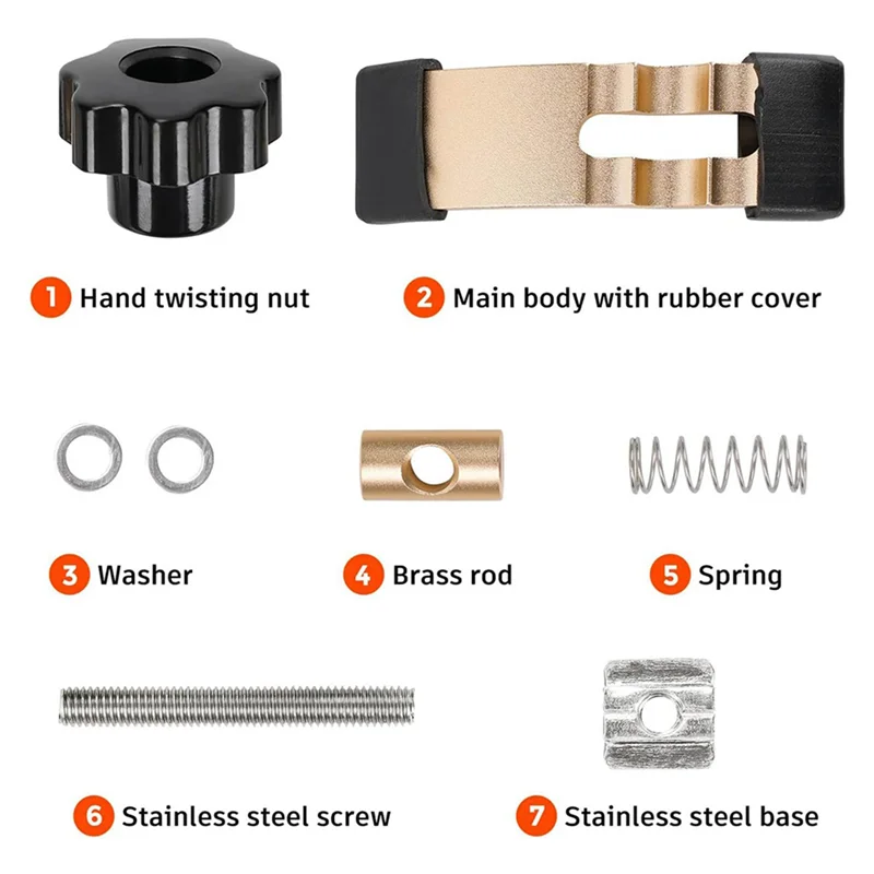 HHTL 6 قطع مجموعة مشابك تثبيت صغيرة، مشبك توجيه CNC لأعمال النجارة وأشغال المعادن، مع آلة توجيه CNC 3018 #3
