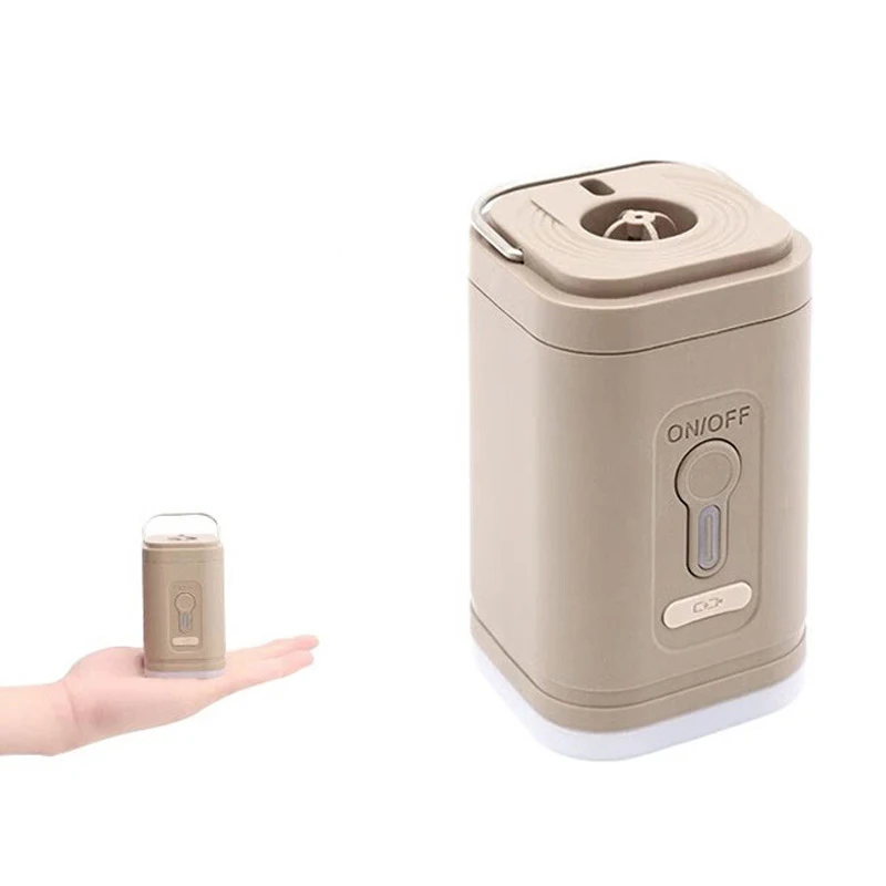 

Воздушный насос для кемпинга на открытом воздухе, удобный компактный мощный насос для извлечения воздуха, освещение, многофункциональный цилиндр воздушного насоса