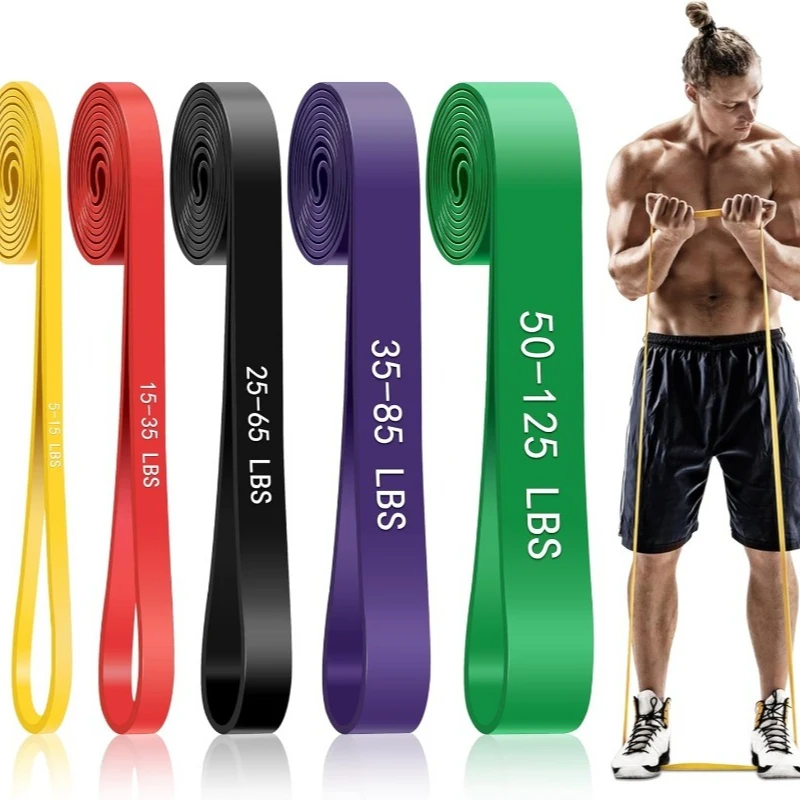 Pull Up Assistance Bands, 5-Level Resistance Bands for Working Out, Pull Up Bands for Men & Women, Exercise Bands