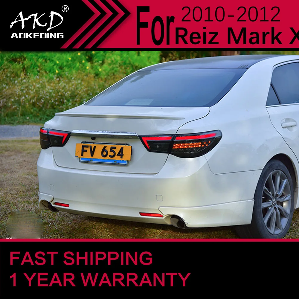 مصباح خلفي ليد للسيارة لتويوتا مارك إكس ، مصباح التوقف الخلفي ، إشارة الفرامل DRL ، الضوء الخلفي العكسي ، إكسسوارات السيارات ، صانعة #5