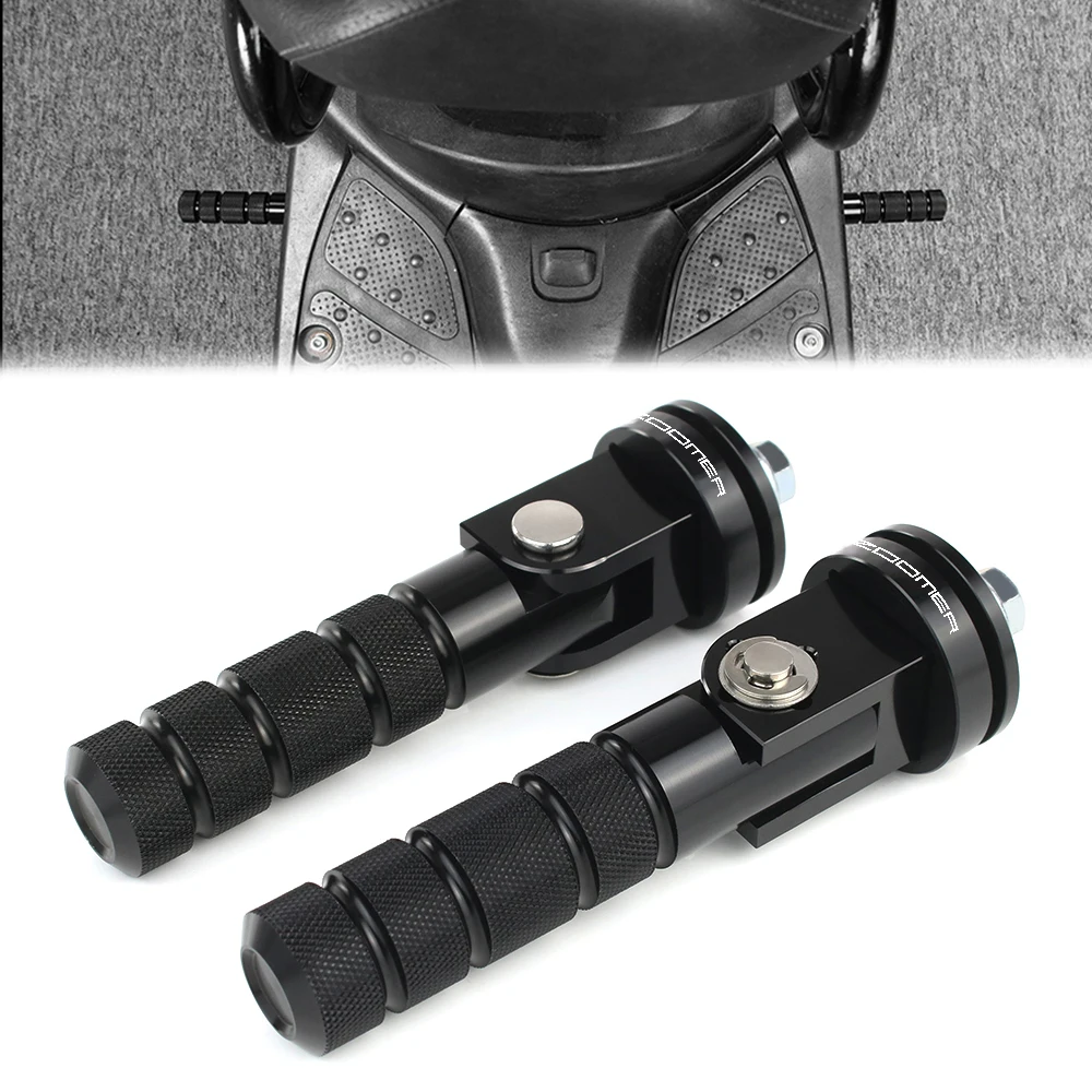 

Fit For Honda Ruckus / Zoomer NPS50 2003-2024 Passenger Pegs Rear Bracket Pillion Footrest Motorcycle Foot Rests Foot Pegs Pedal